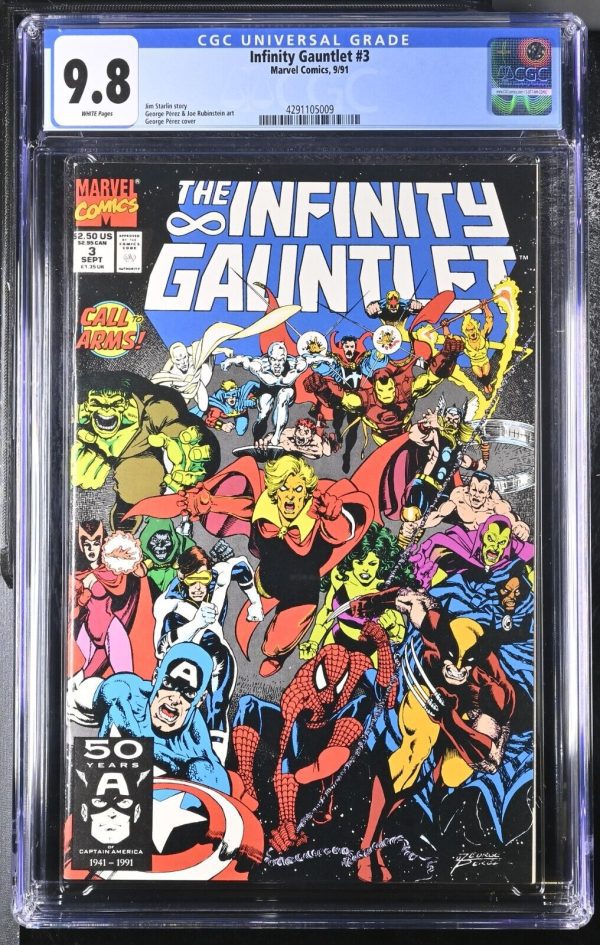 Infinity Gauntlet #3 CGC 9.8 (1991)