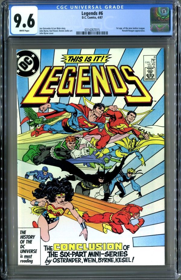 Legends #6 (1987) CGC 9.6